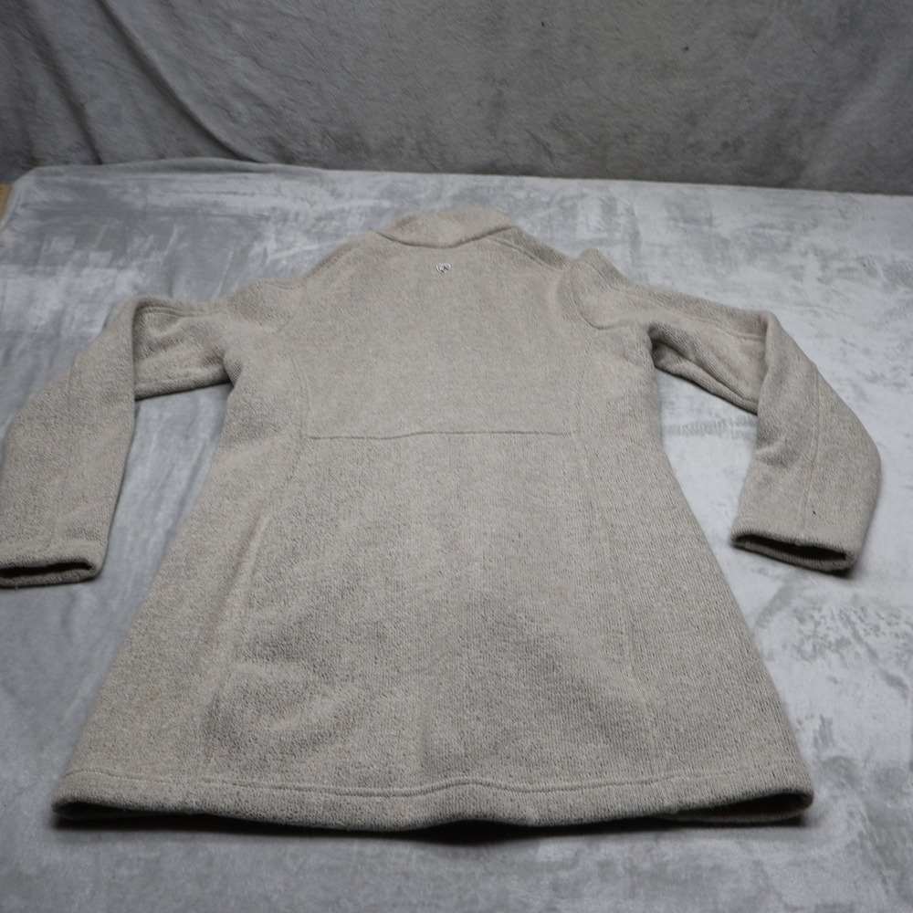 Kuhl Jacket Womens Small Cream Fleece Knit Full Zip Coat Parka Outdoor Hiking - Picture 8 of 13